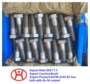 ASTM A 193  B 7  Hex Bolt With Zn-Ni Coated